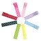 Wrapables Girls Ribbon Lined Alligator Clips (Set of 8), Polka Dots